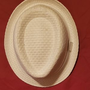 White Men's Straw Hat size L